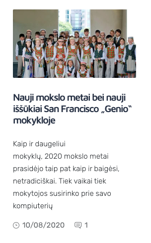 Staipsnis apie lituanistinių mokyklų vasario 16-os dainų projektą. Išsamus ir smagus straipsnis kartu tu SF Genio nuotrauka :) – mokyklos archyvo vaizdas
