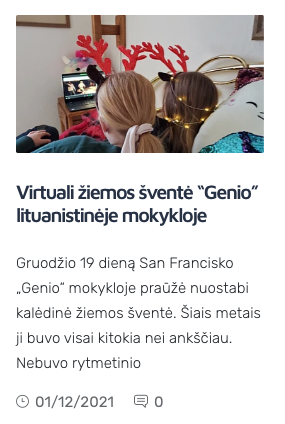 Staipsnis apie lituanistinių mokyklų vasario 16-os dainų projektą. Išsamus ir smagus straipsnis kartu tu SF Genio nuotrauka :) – mokyklos archyvo vaizdas