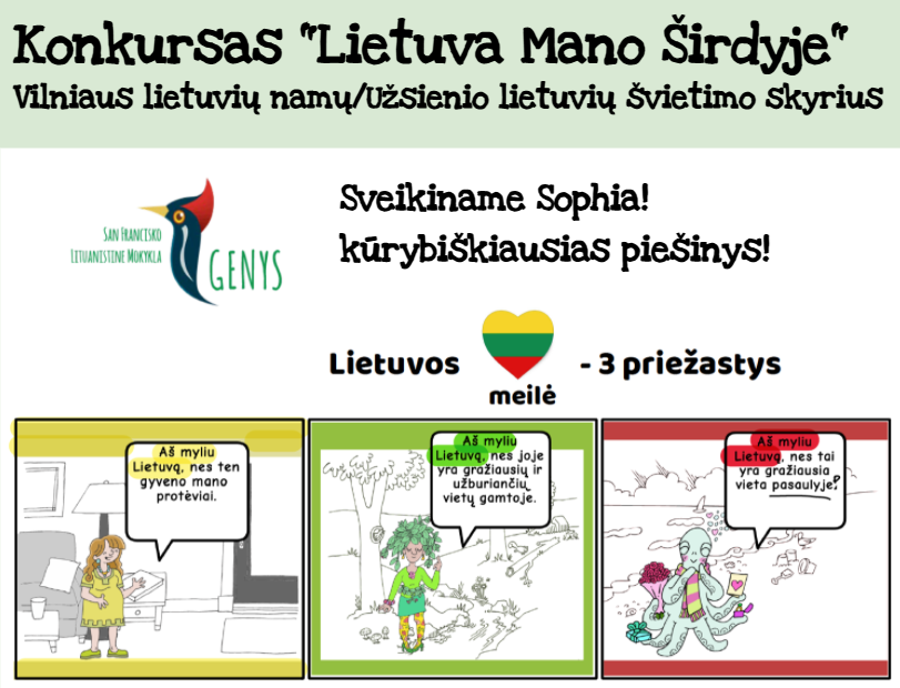 Sveikiname JAV LB lituanistinių mokyklų konkurso laimėtojus ir dalyvius! – mokyklos archyvo vaizdas